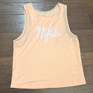 Nike tank top Light peach Sleeveless mesh